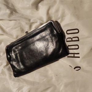 Black hobo wallet
